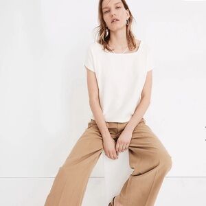 Madewell- XL Top Cotton White Shade